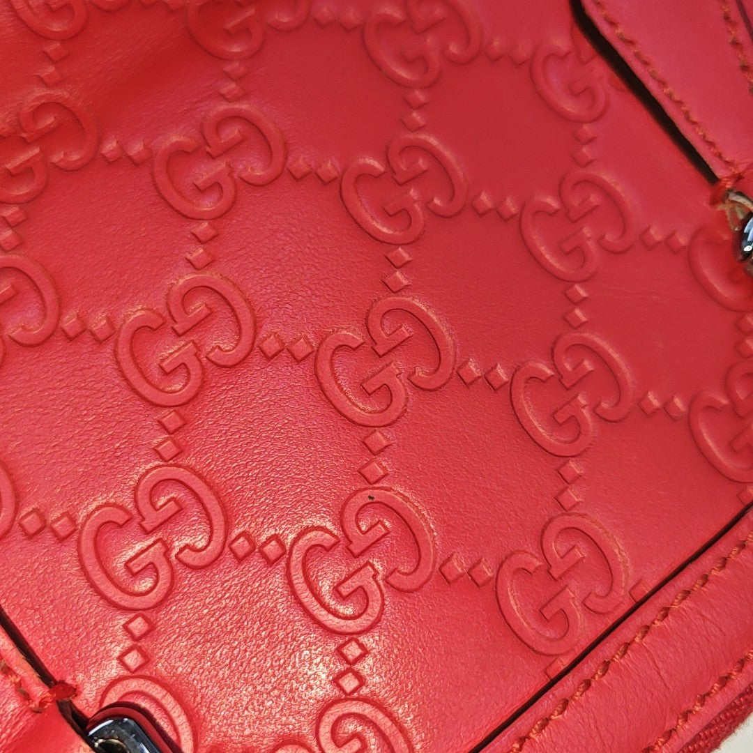 Dome Monogram Calfskin Red