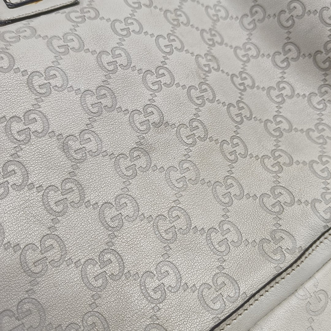Monogram Calfskin Tote Bag Beige