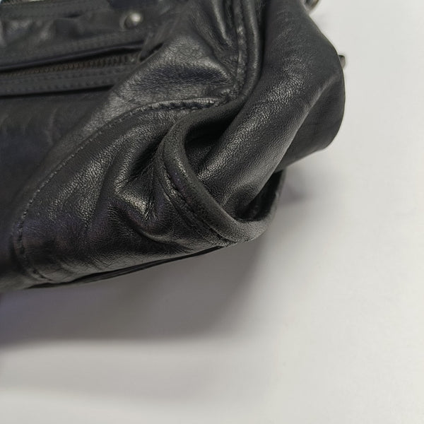 Calfskin Shoulder Bag Black
