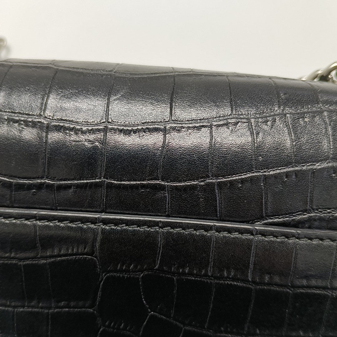 SUNSET Medium Calfskin Black