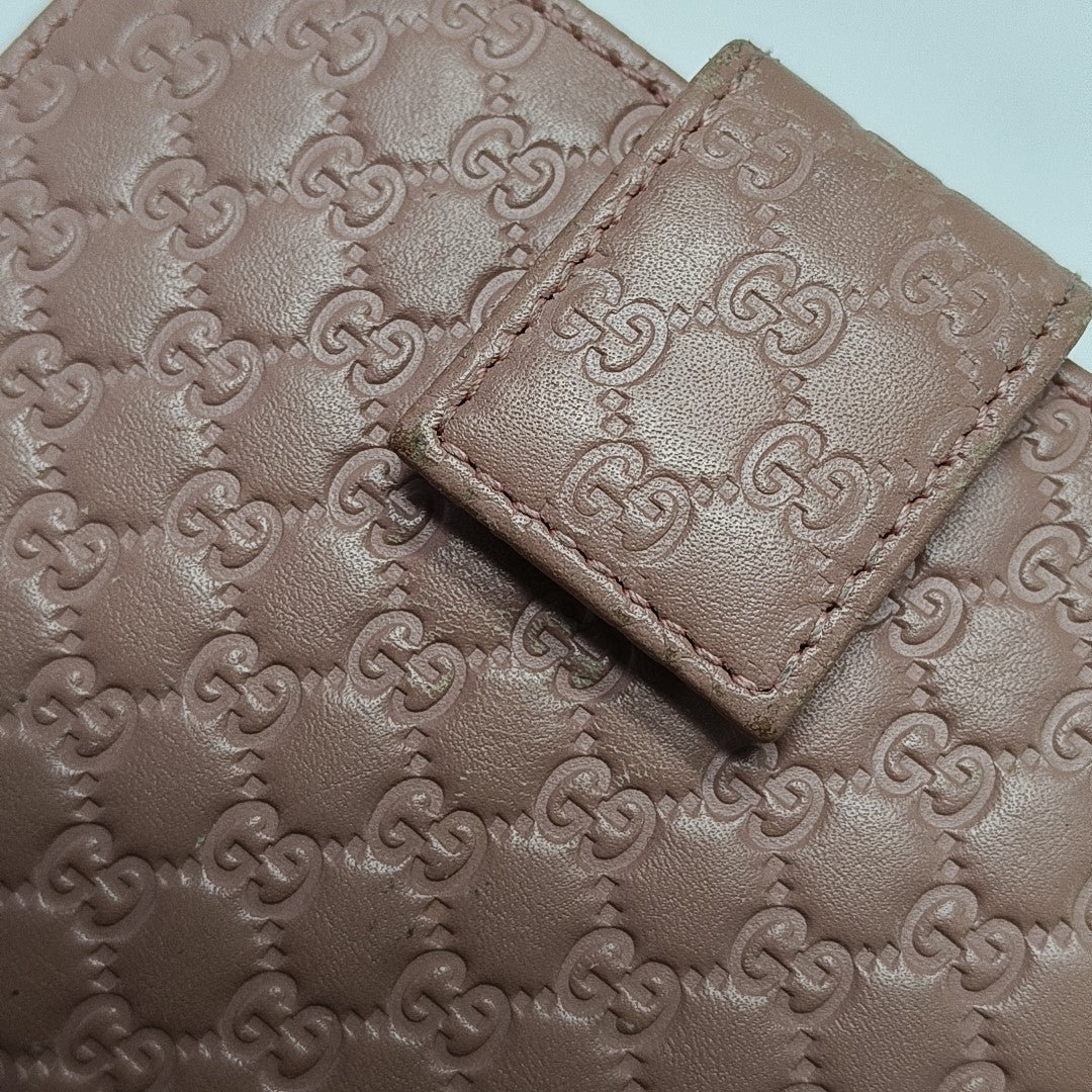 Monogram Calfskin Wallet Pink