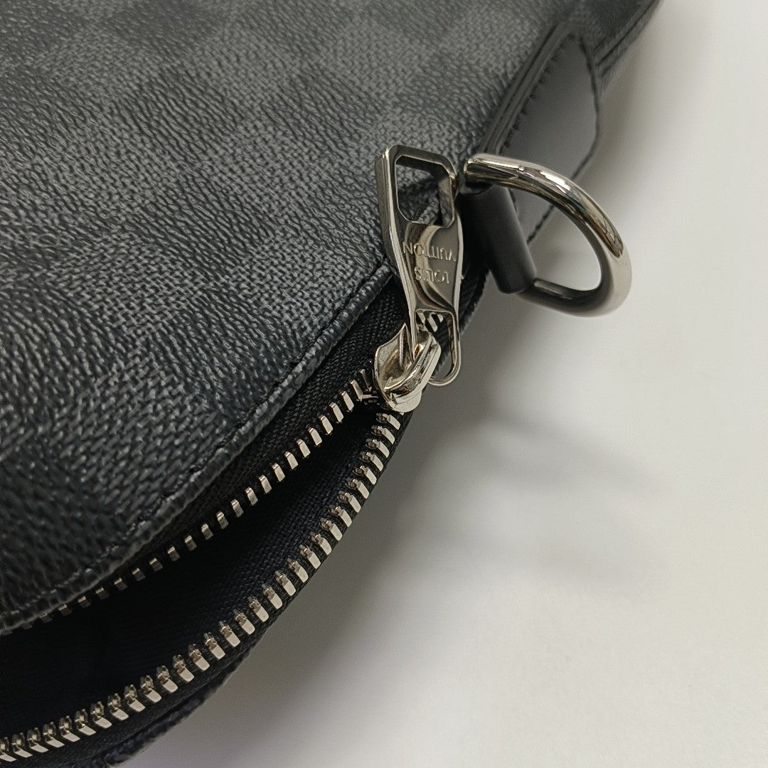 PORTE-DOCUMENTS Damier Graphite Coated Canvas Gray