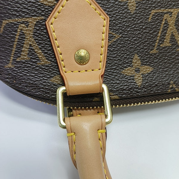 ALMA BB Monogram Coated Canvas Brown