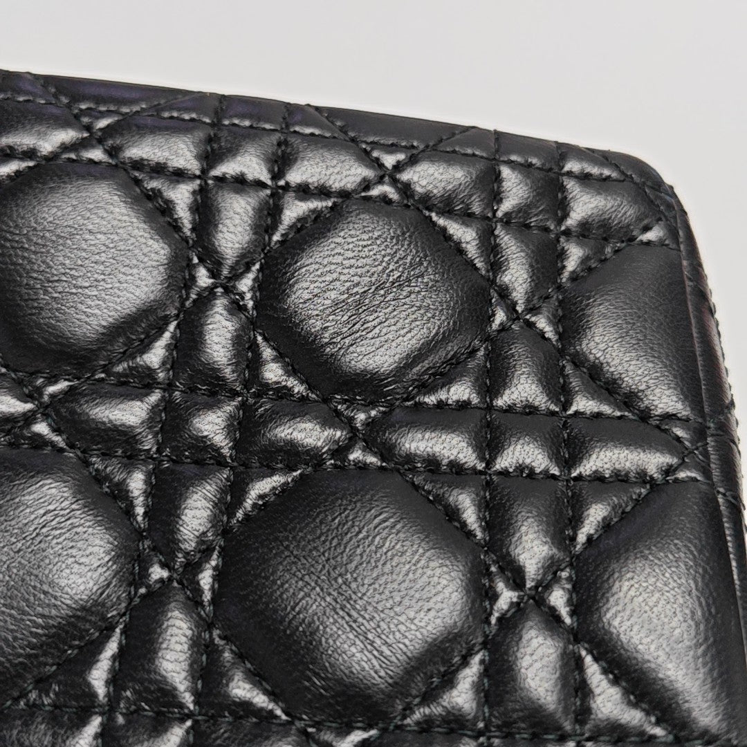 Lady D-Joy Medium Cannage Lambskin Black