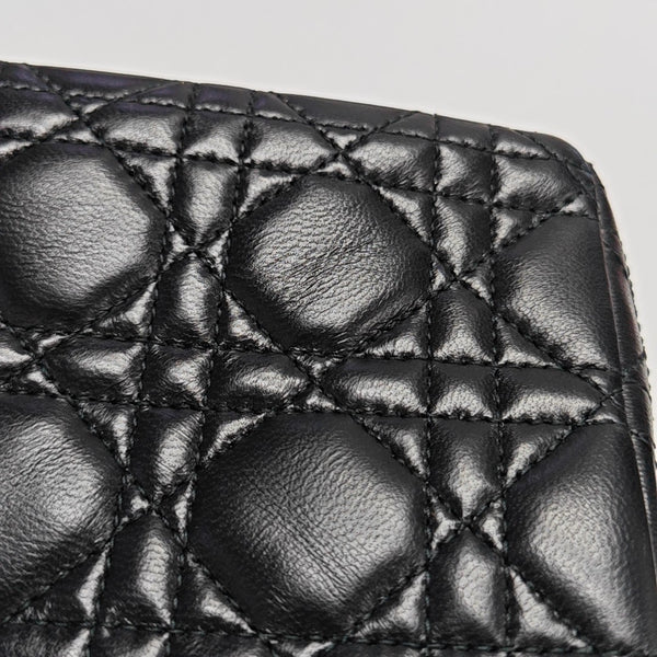 Lady D-Joy Medium Cannage Lambskin Black