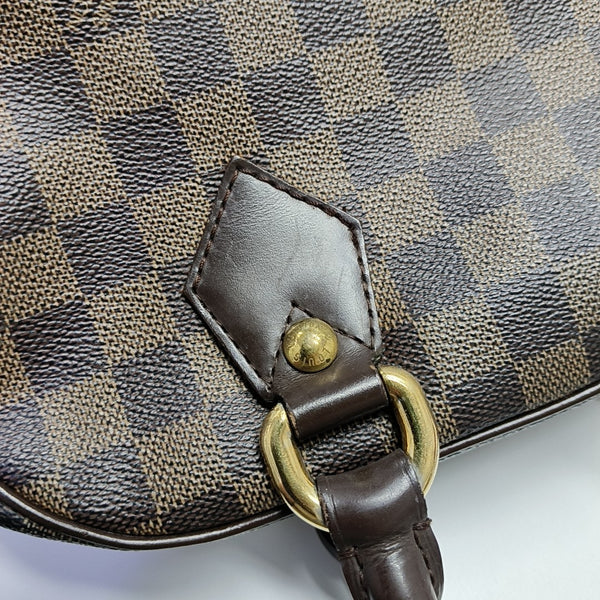 DUOMO Damier Ebene Coated Canvas Brown