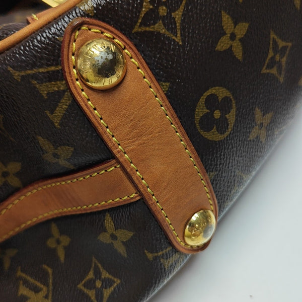 STRESA Monogram Coated Canvas Brown