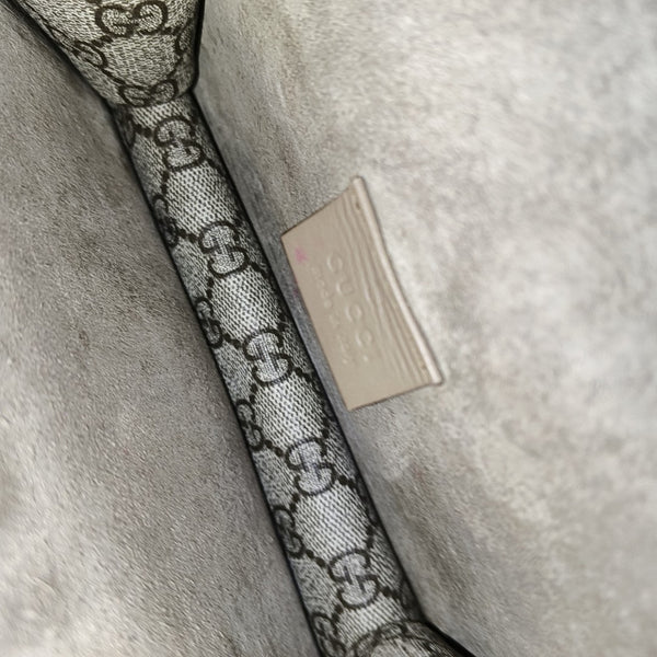 Dionysus Mini Monogram Coated Canvas Beige