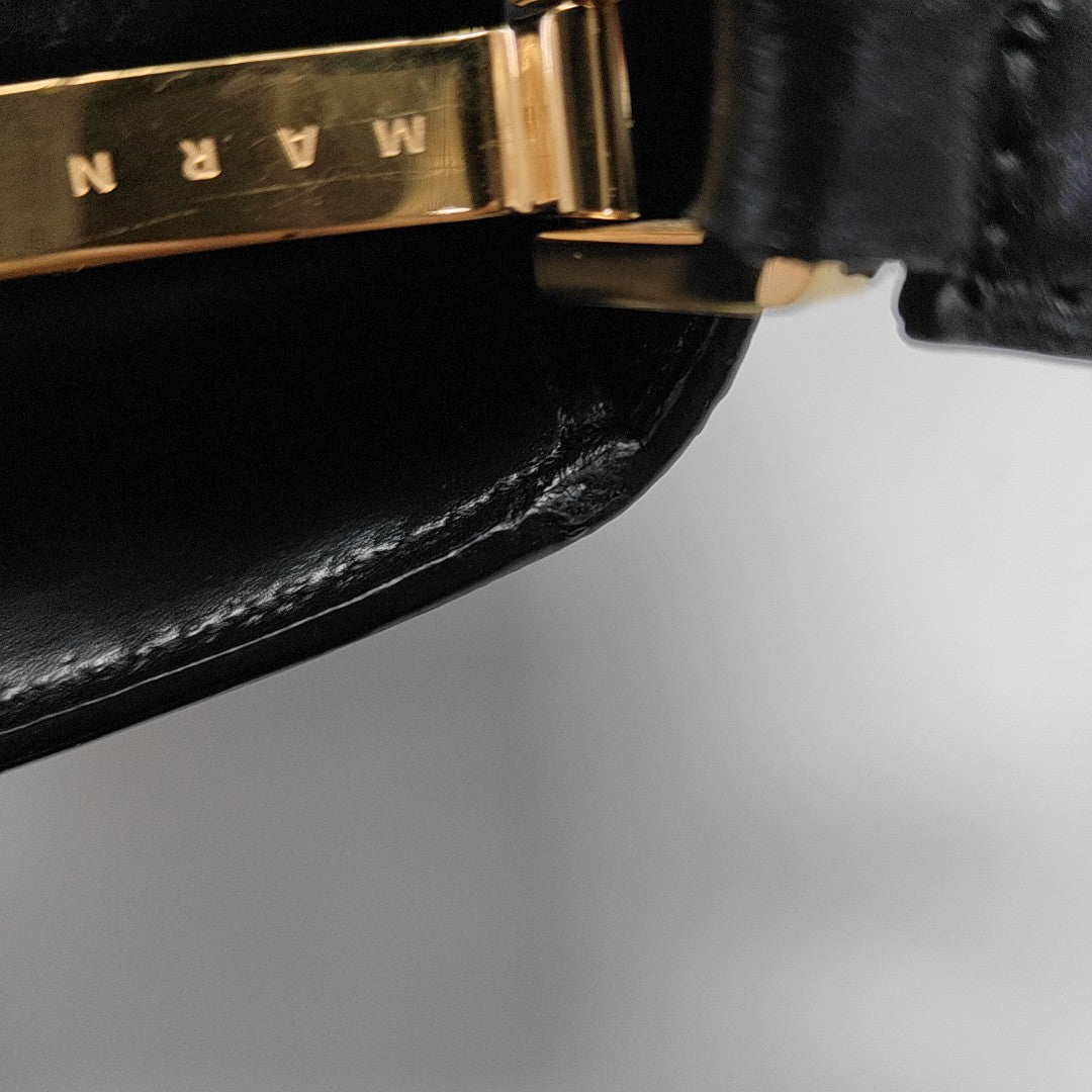 Calfskin Shoulder Bag Black