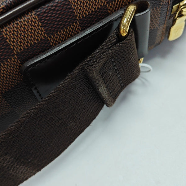 SHELTON MM Damier Ebene Coated Canvas Brown