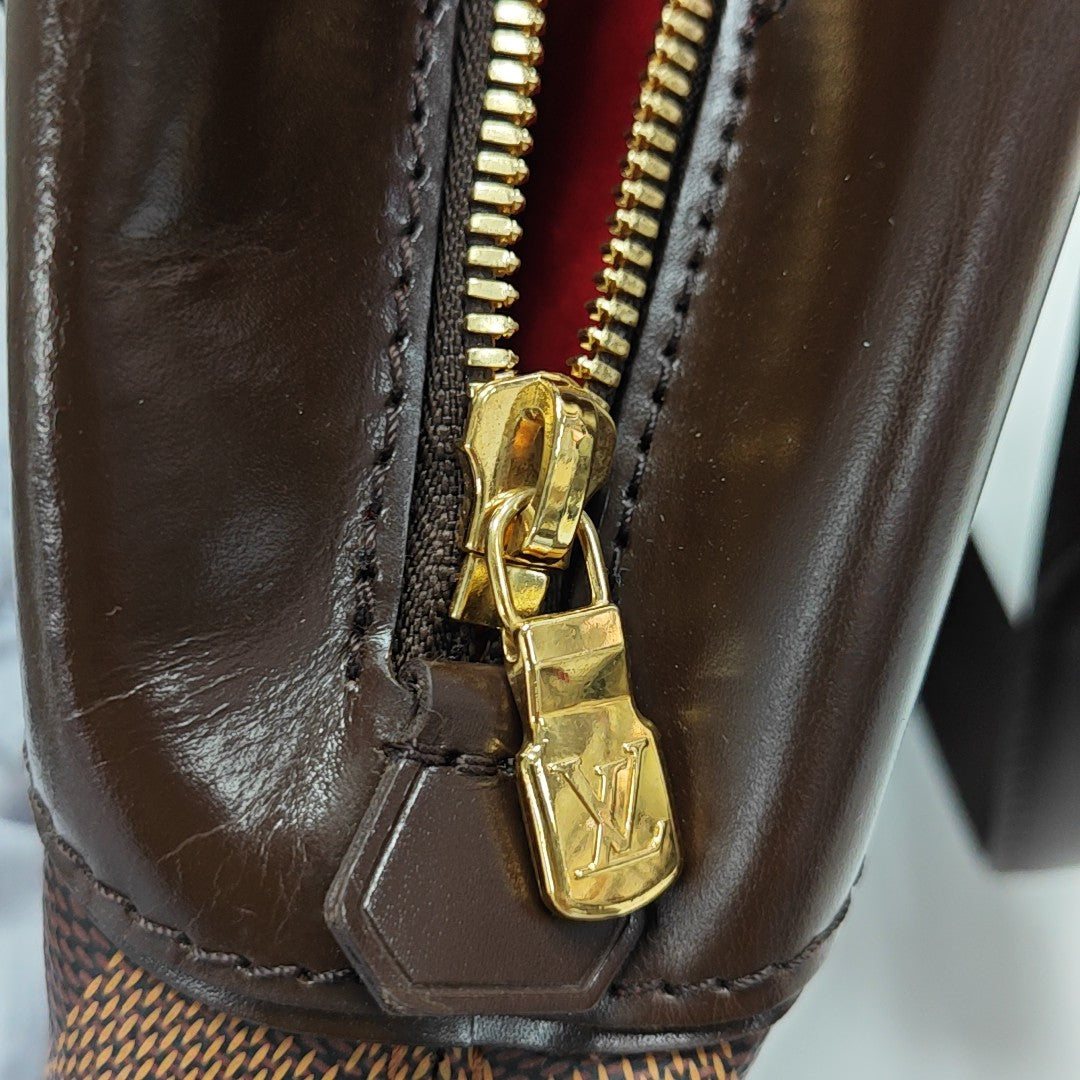 SISTINA GM Damier Ebene Coated Canvas Brown
