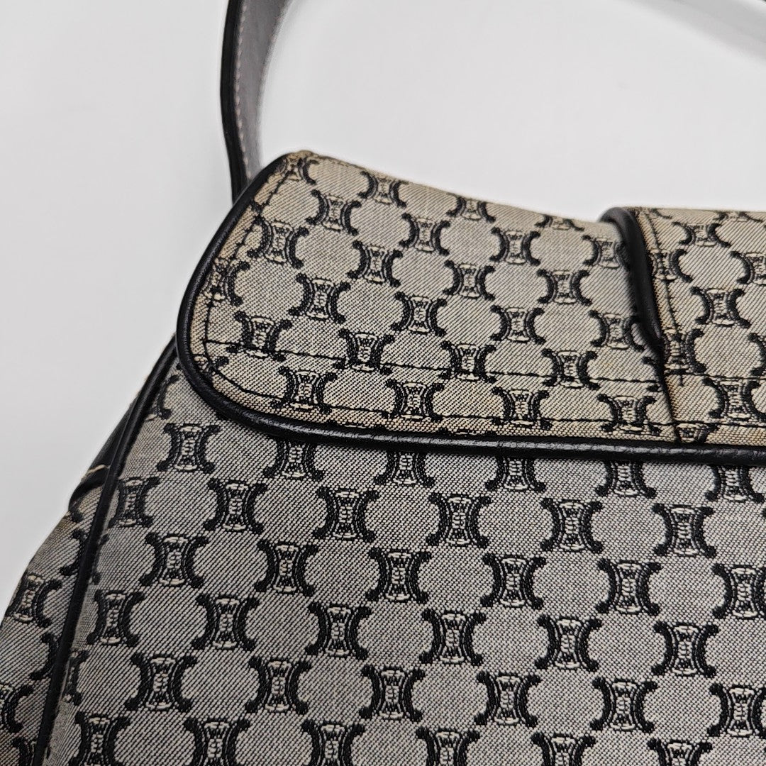 Canvas Top Handle Bag Gray