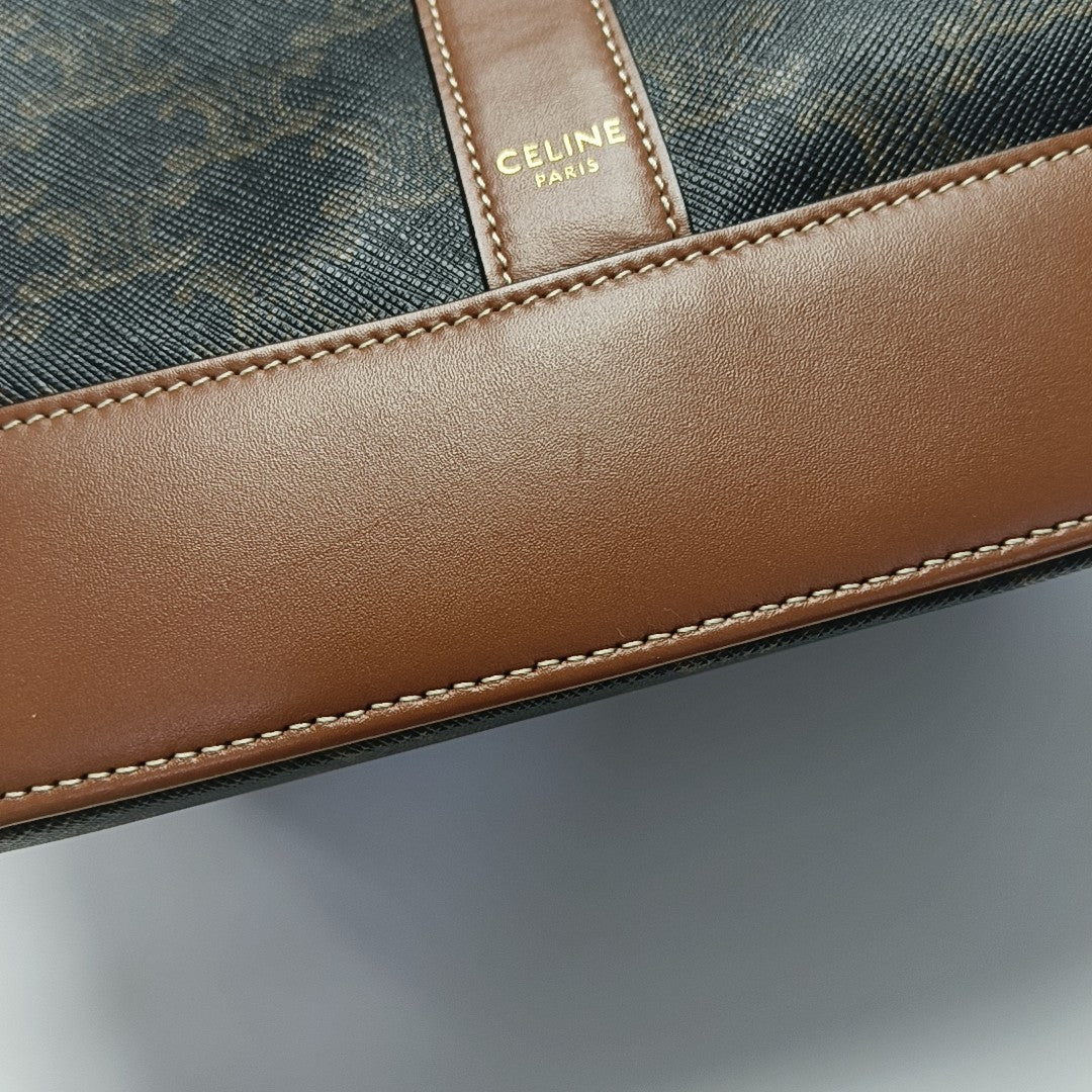 TRIOMPHE CANVAS Medium Coated Canvas Brown