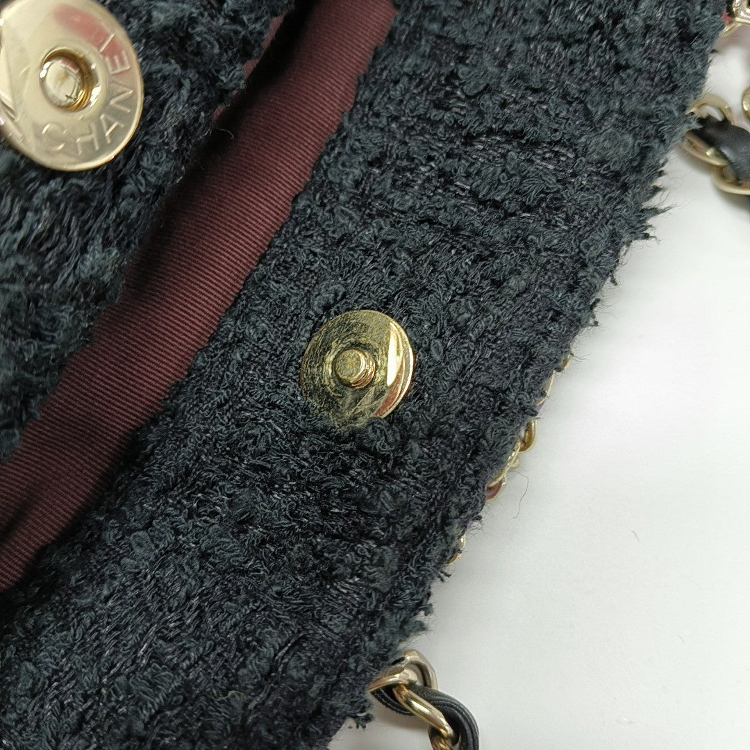 Fabric Top Handle Bag Black