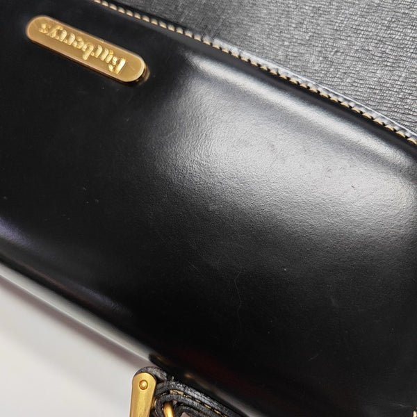 Calfskin Shoulder Bag Black