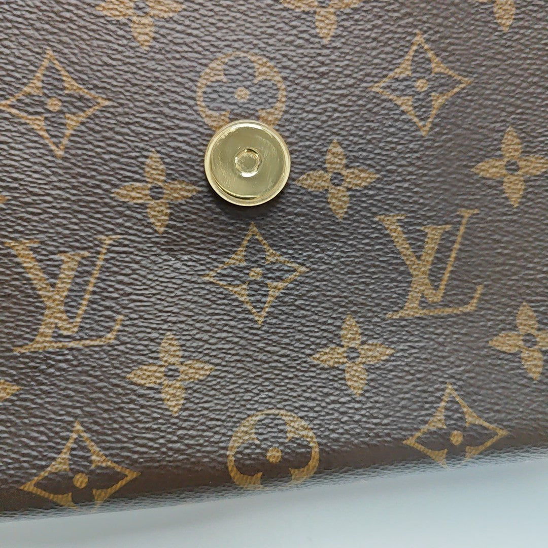LOCKY BB Monogram Coated Canvas Brown