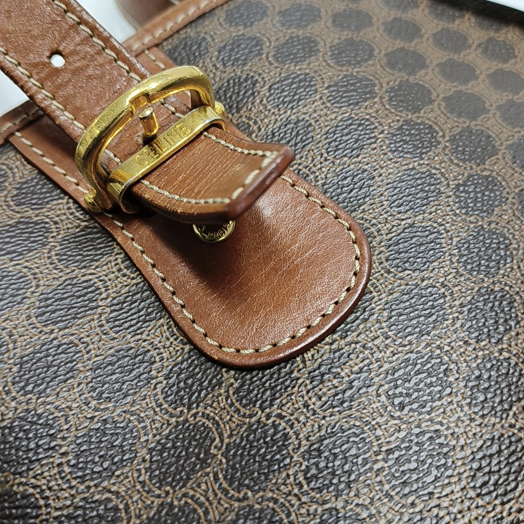 MACADAM TOTE Coated Canvas Brown