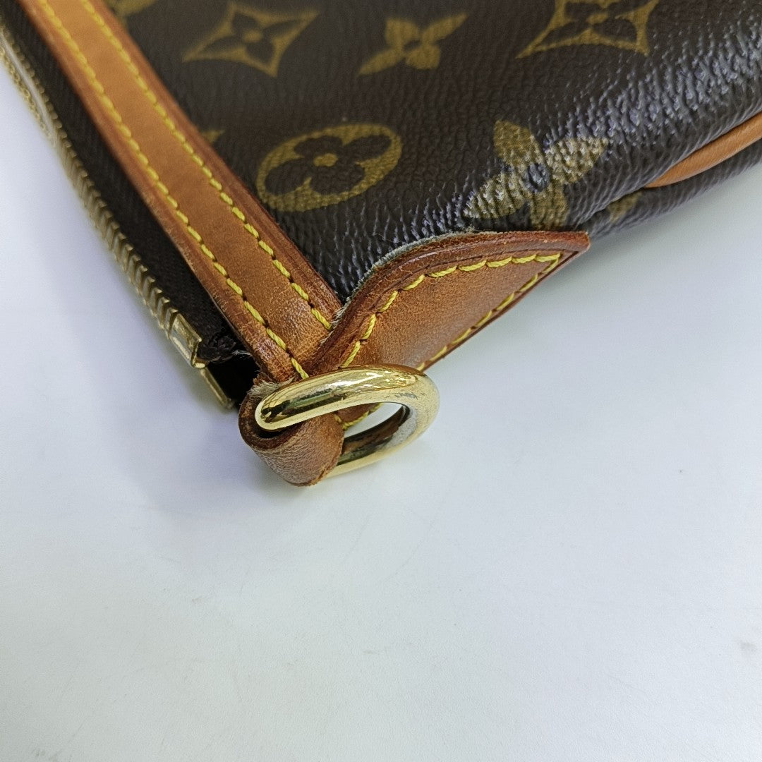 PALERMO PM Monogram Coated Canvas Brown
