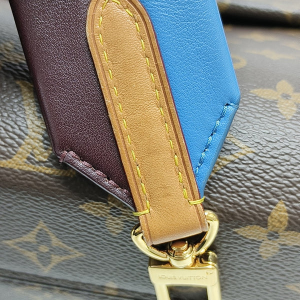 CLUNY BB Monogram Coated Canvas Brown