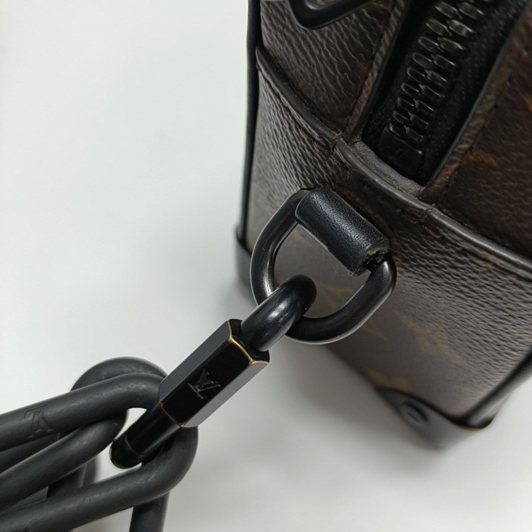 SOFT TRUNK Mini Monogram Coated Canvas Brown