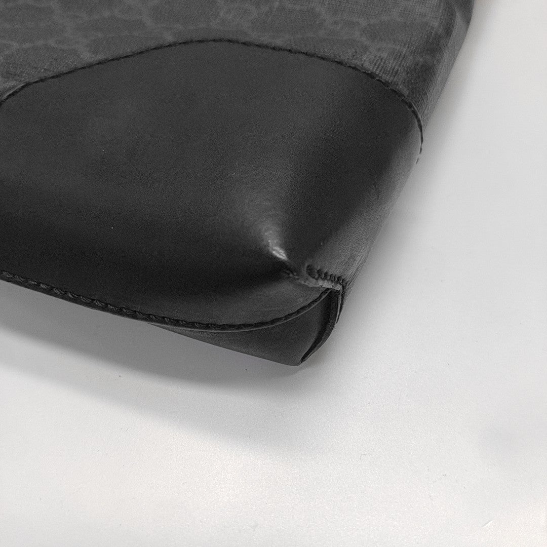 GG Supreme Monogram Coated Canvas Gray
