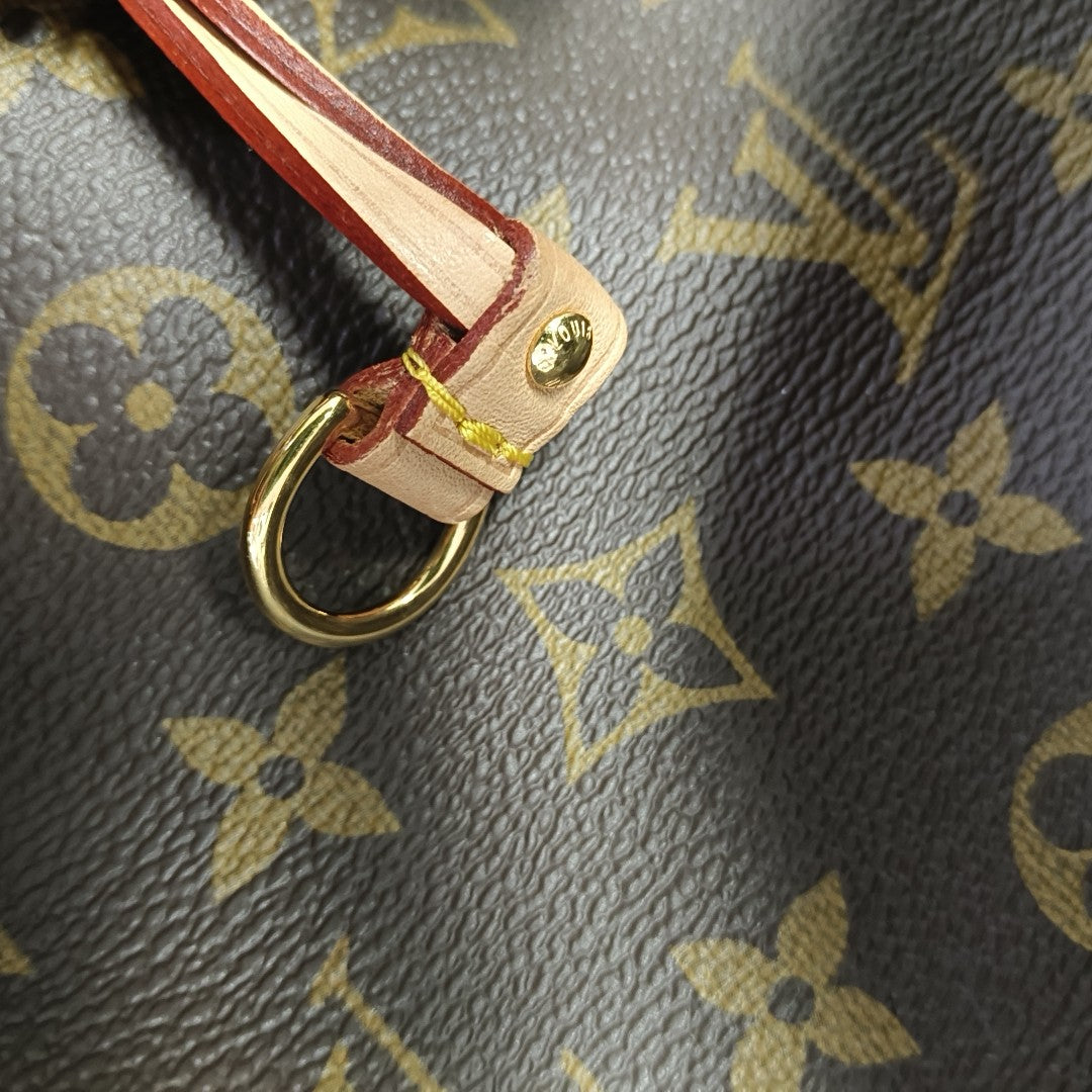 NEVERFULL INSIDE OUT GM Monogram Coated Canvas Brown