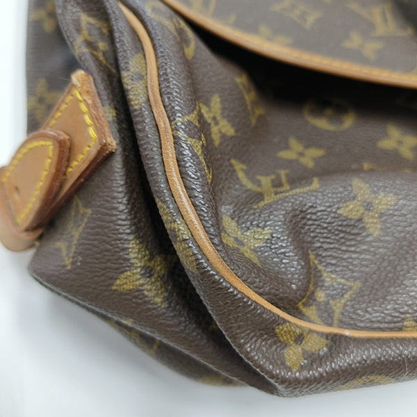 SAUMUR 35 Monogram Coated Canvas Brown