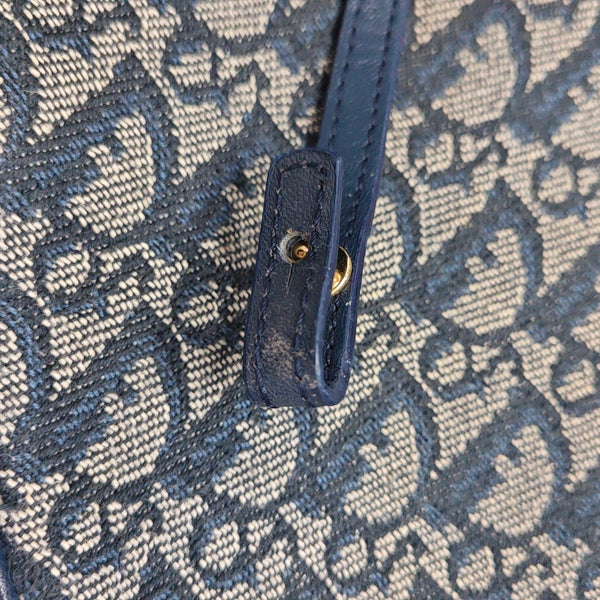 Saddle Mini Oblique Canvas Blue