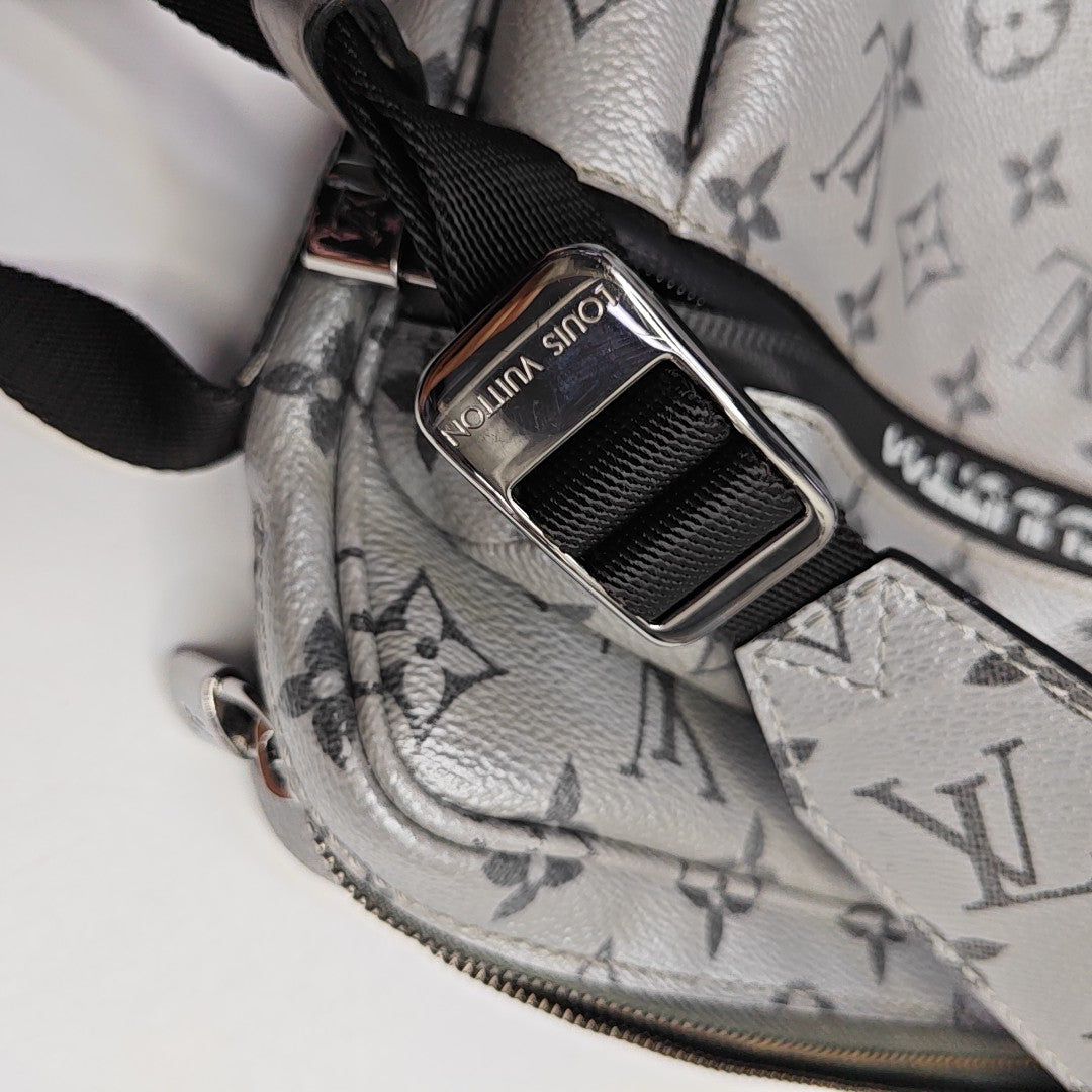TRIO Monogram Calfskin Gray