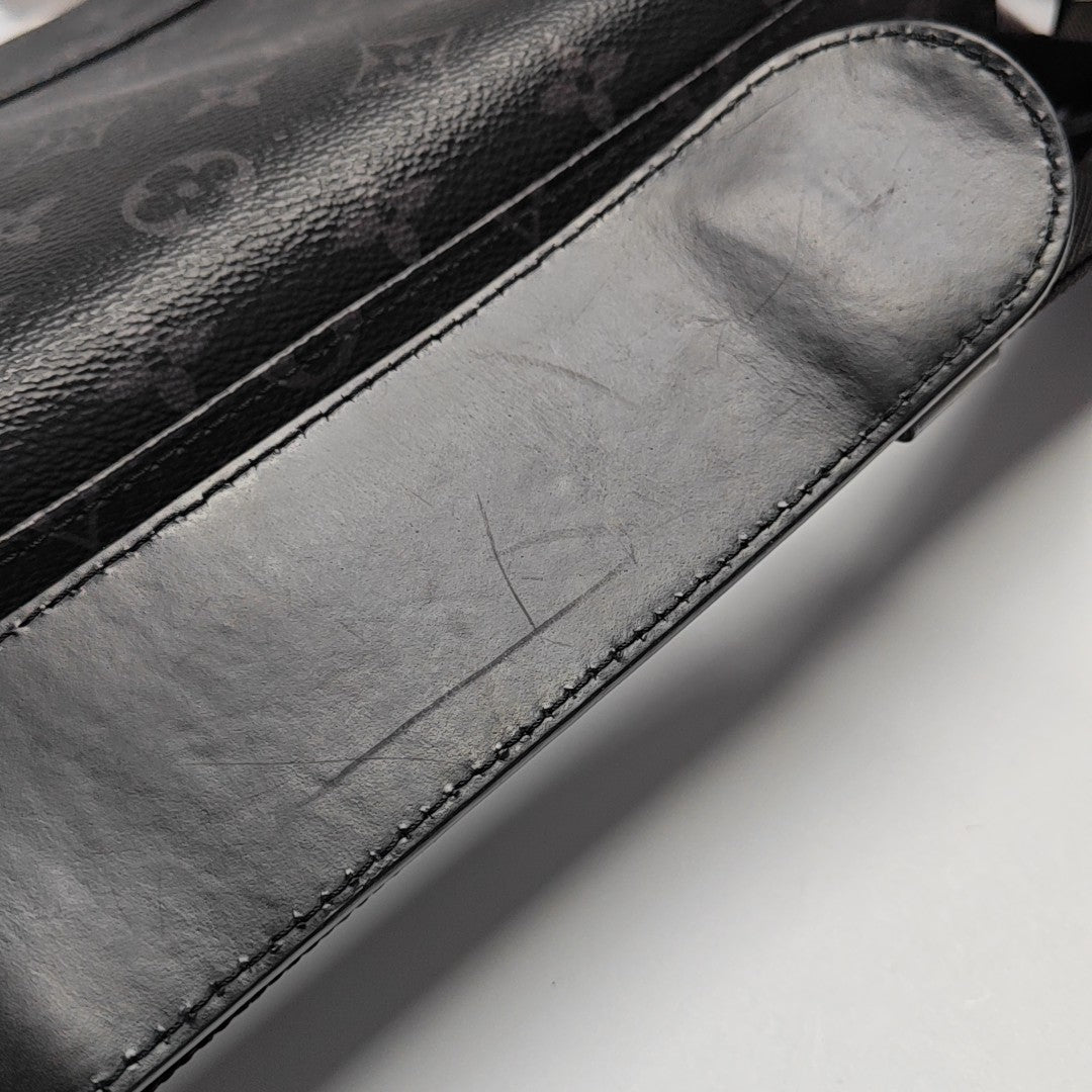 VOYAGER PM Monogram Coated Canvas Black