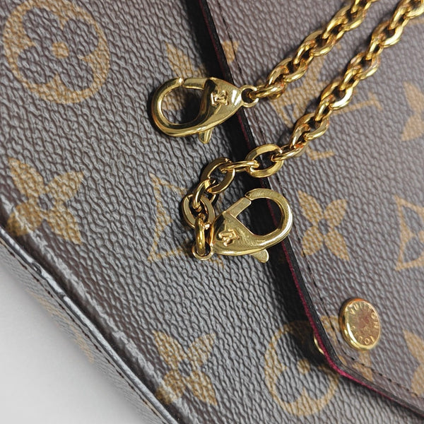FÉLICIE Monogram Coated Canvas Brown