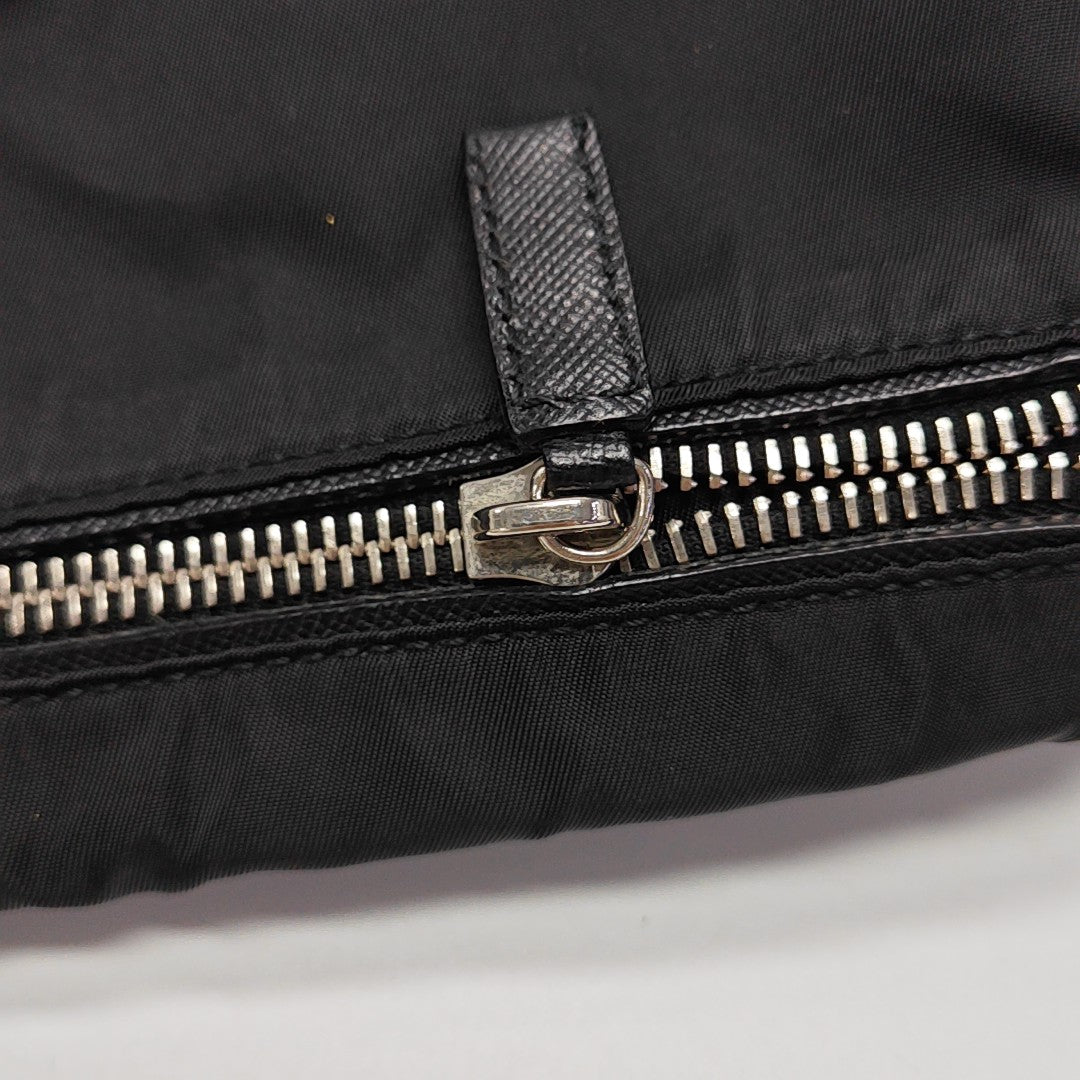Nylon Shoulder Bag Black