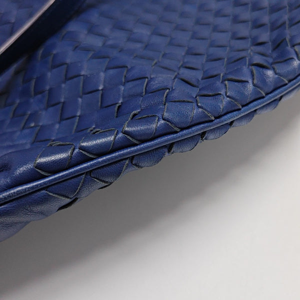 Lambskin Top Handle Bag Blue
