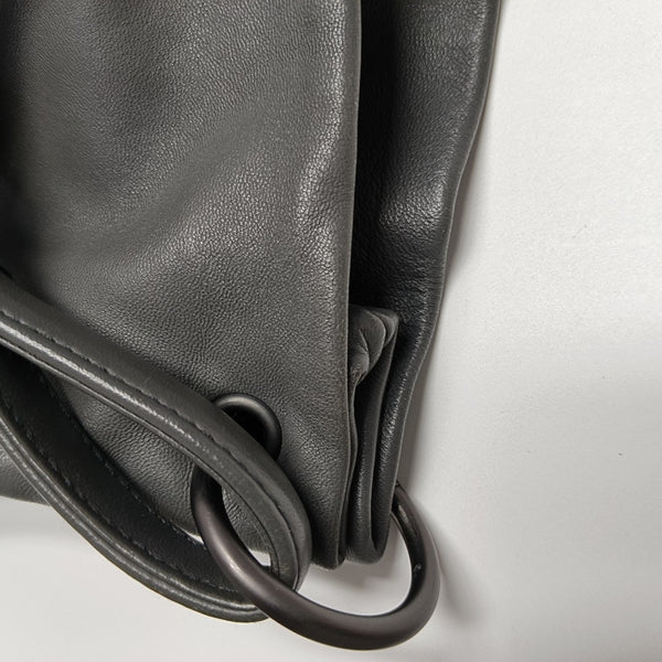 Lambskin Shoulder Bag Gray