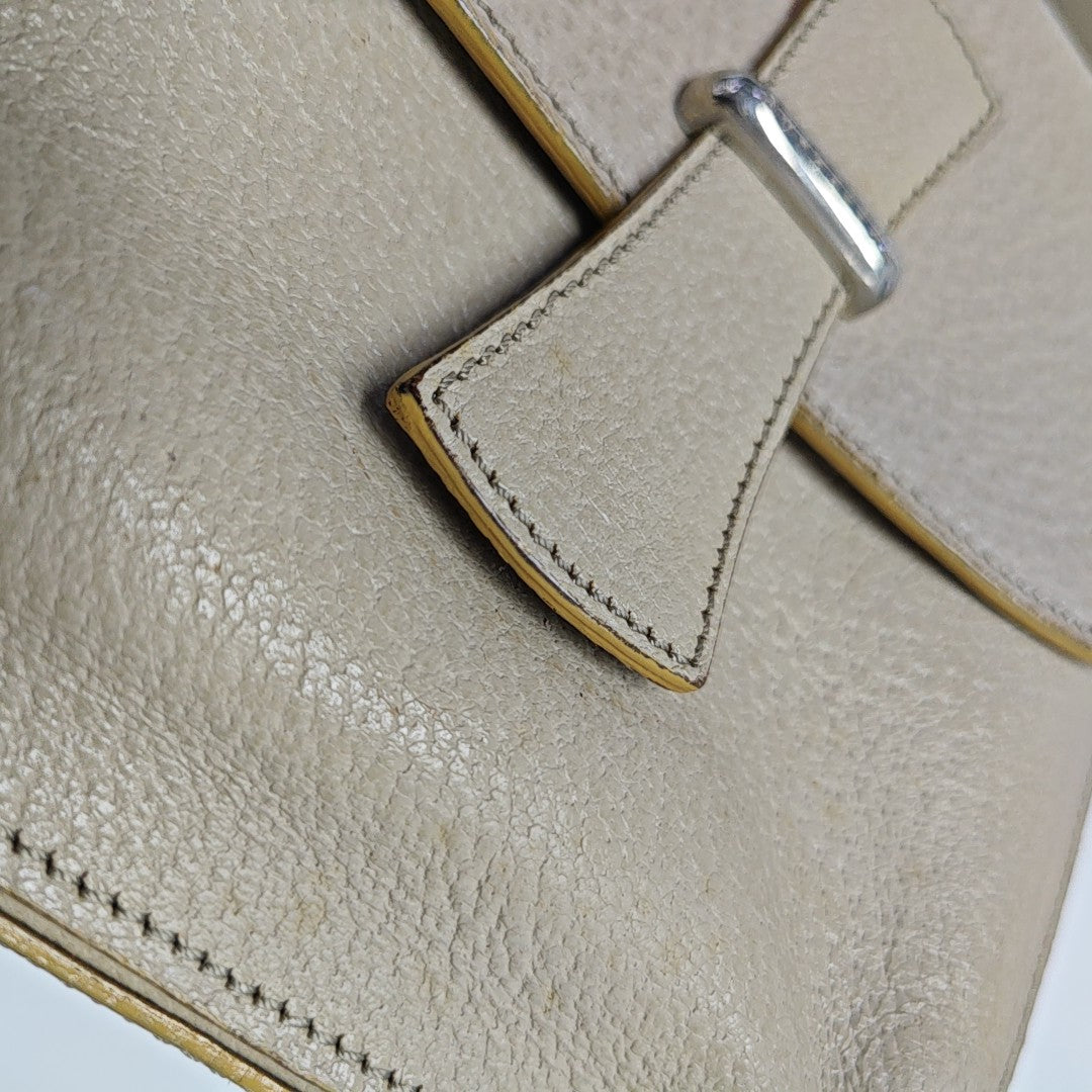 Calfskin Shoulder Bag Beige