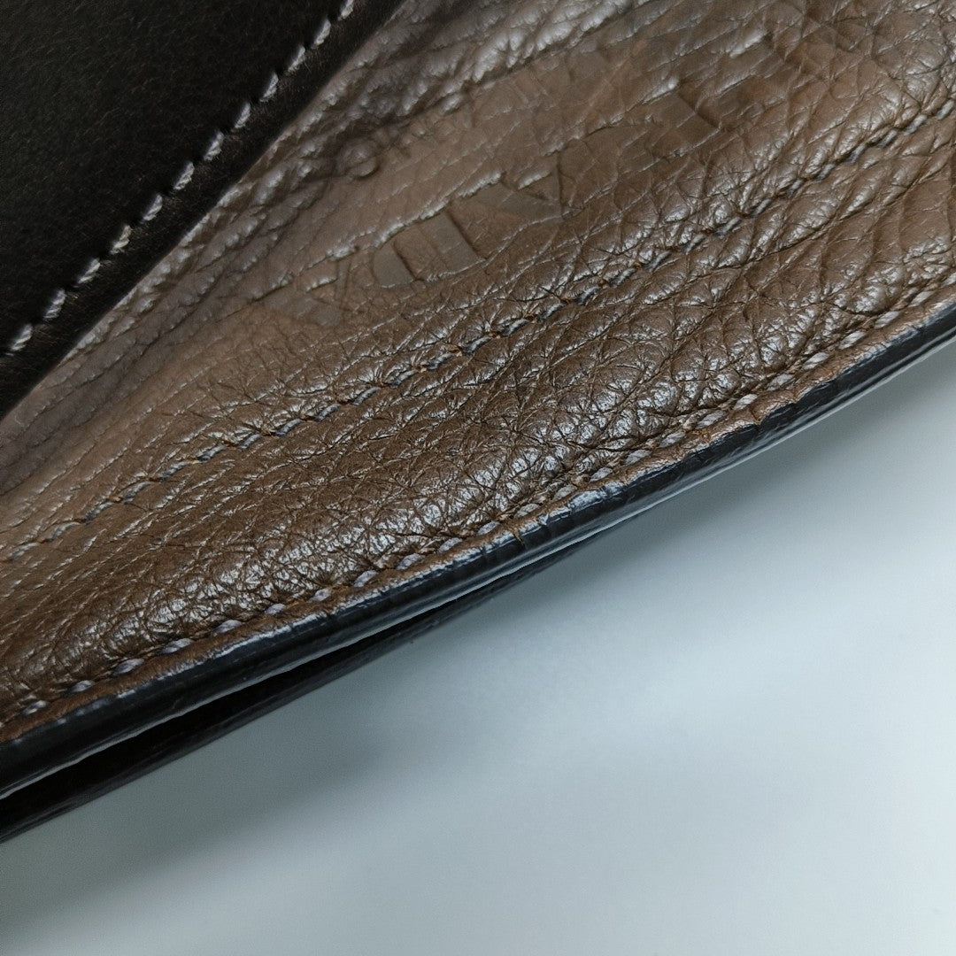 Calfskin Shoulder Bag Brown