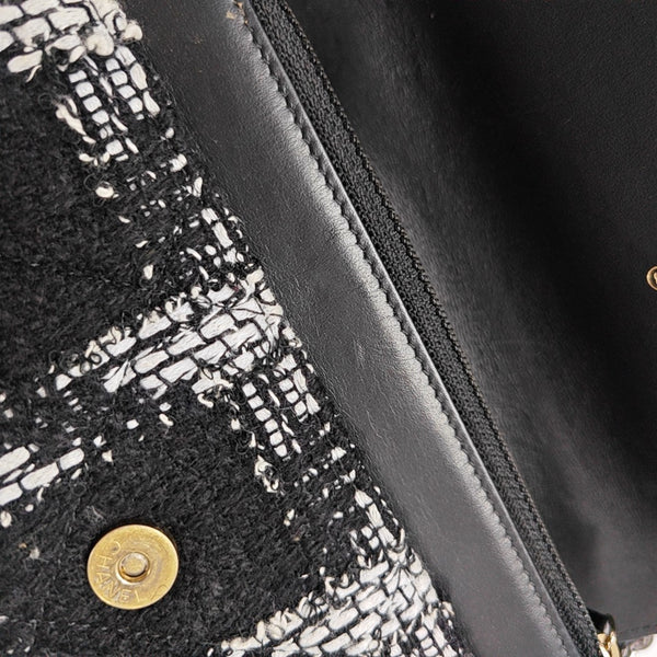 CHANEL 19 Acolchado Lana Multicolor