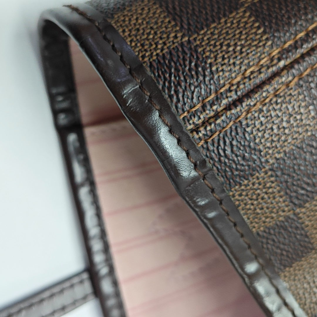 NEVERFULL MM Damier Ebene Coated Canvas Brown