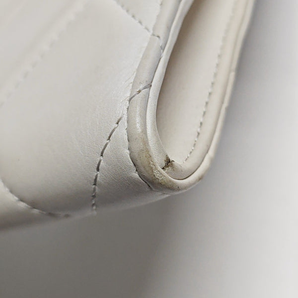 CHANEL 19 Quilted Calfskin White