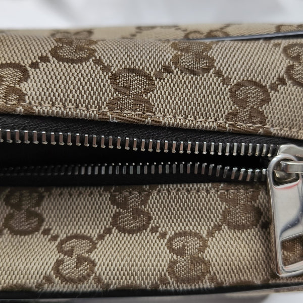 Monogram Canvas Shoulder Bag Beige