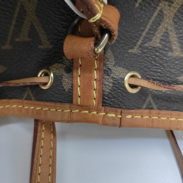NÉONOÉ Nano Monogram Coated Canvas Brown