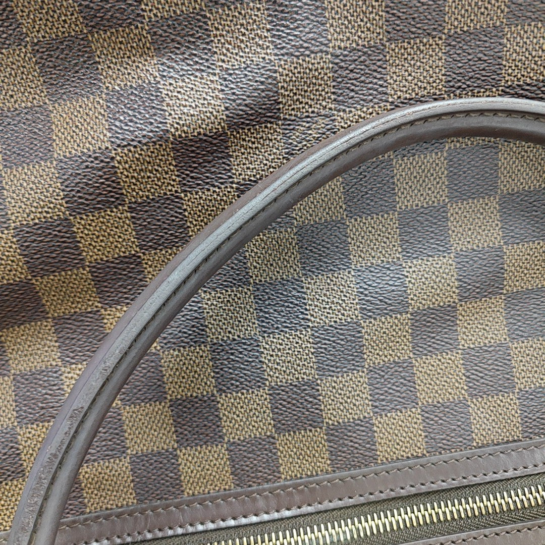 SALEYA Damier Ebene Coated Canvas Brown