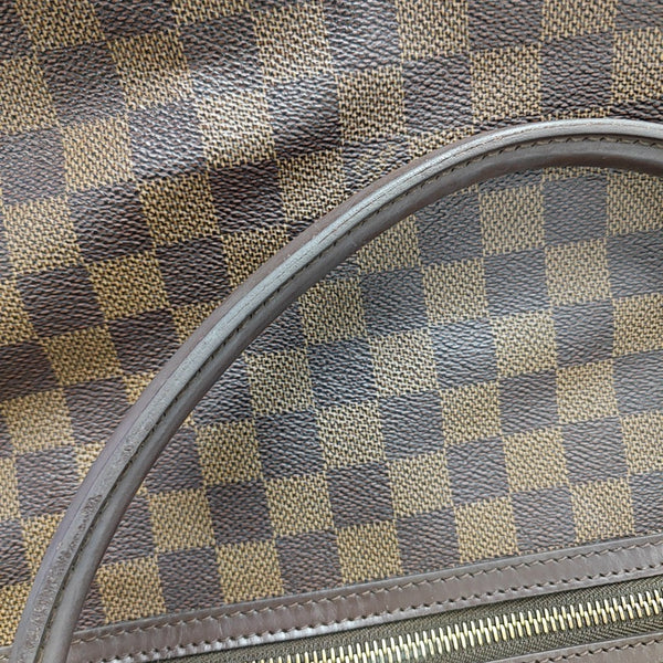 SALEYA Damier Ebene Coated Canvas Brown