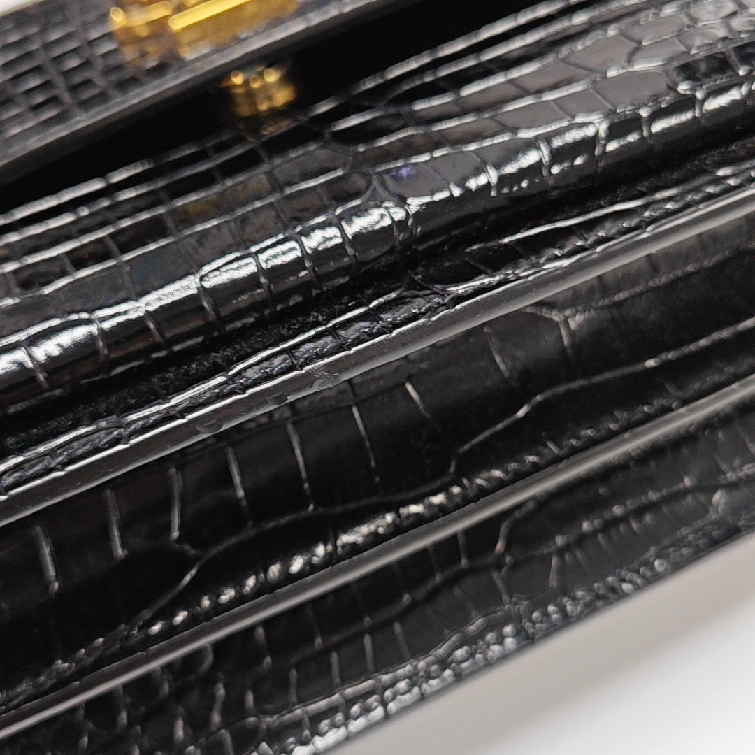 SUNSET Medium Calfskin Black