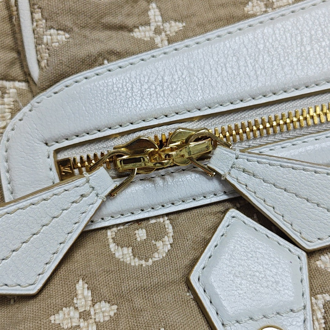 SABBIA BESACE GM Monogram Canvas Beige