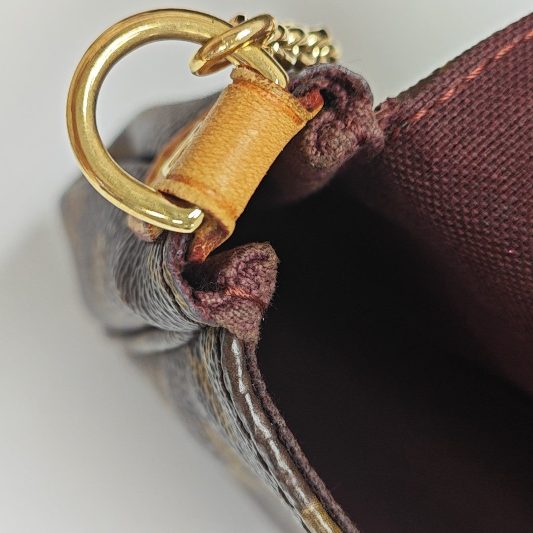 FAVORITE PM Monogram Coated Canvas Brown