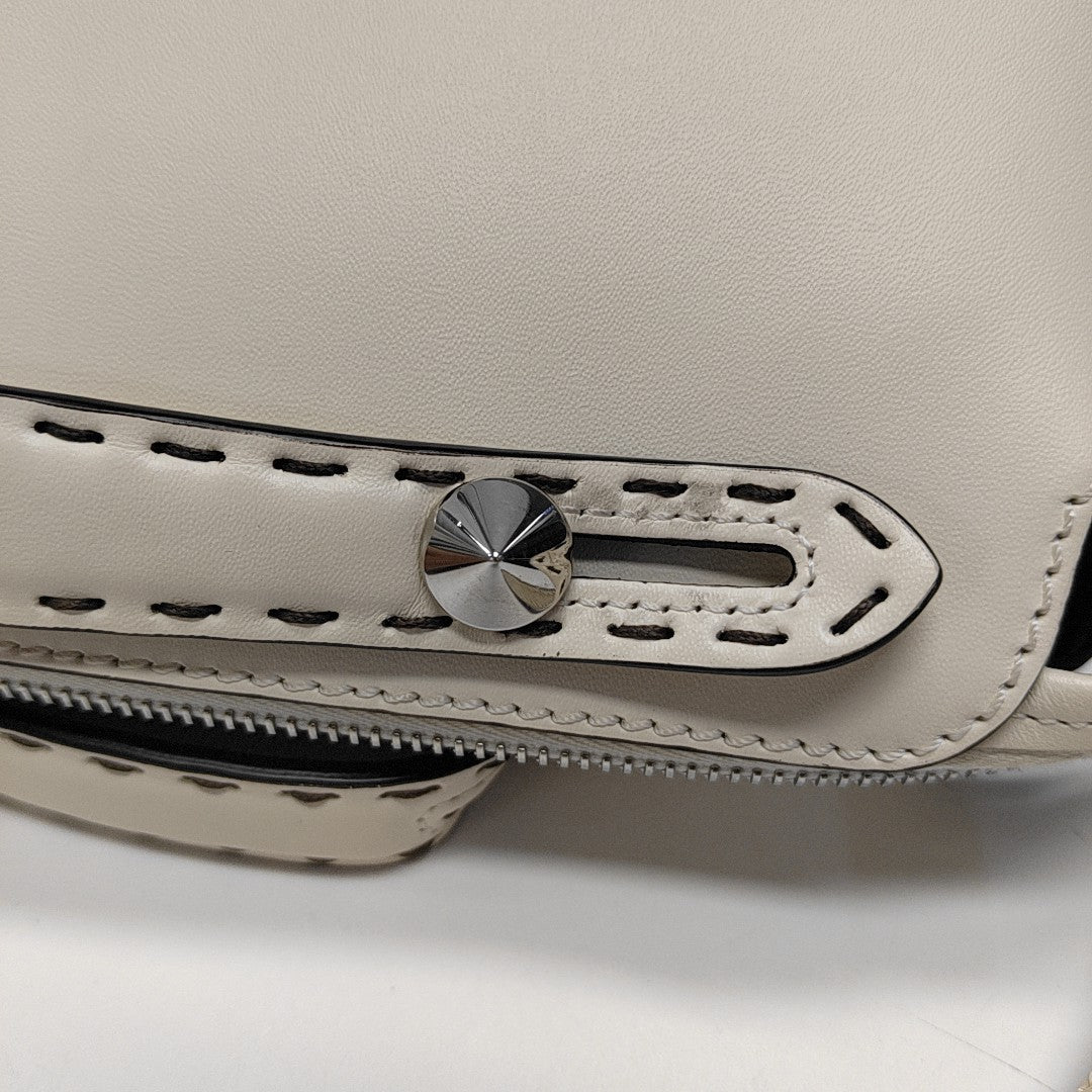 By The Way Medium Calfskin White