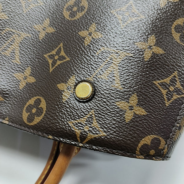 MONTAIGNE Monogram Coated Canvas Brown