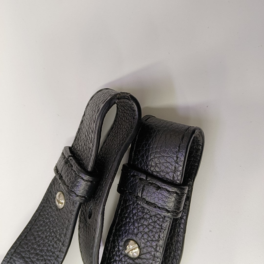 Saddle Medium Calfskin Black
