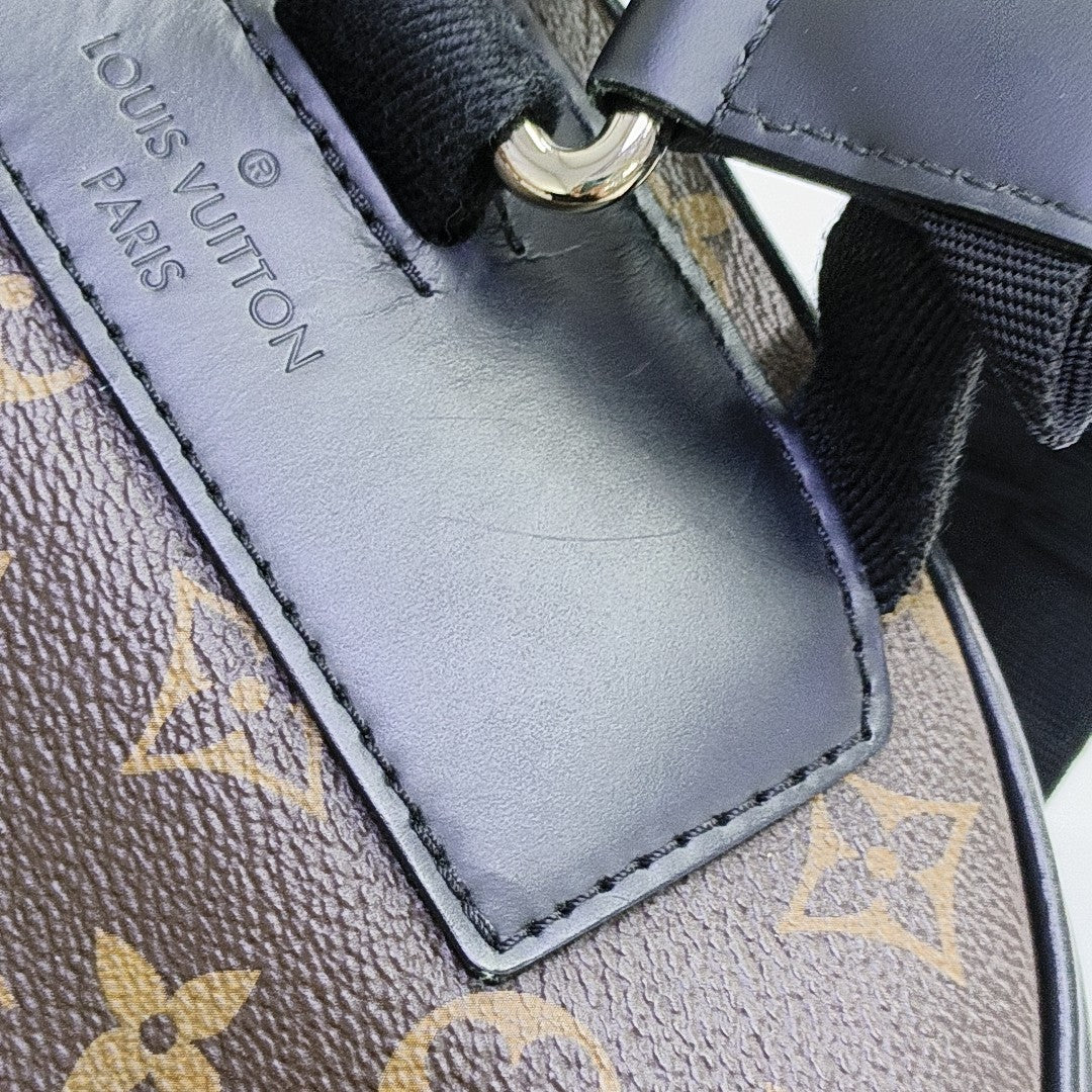 JOSH Monogram Coated Canvas Brown